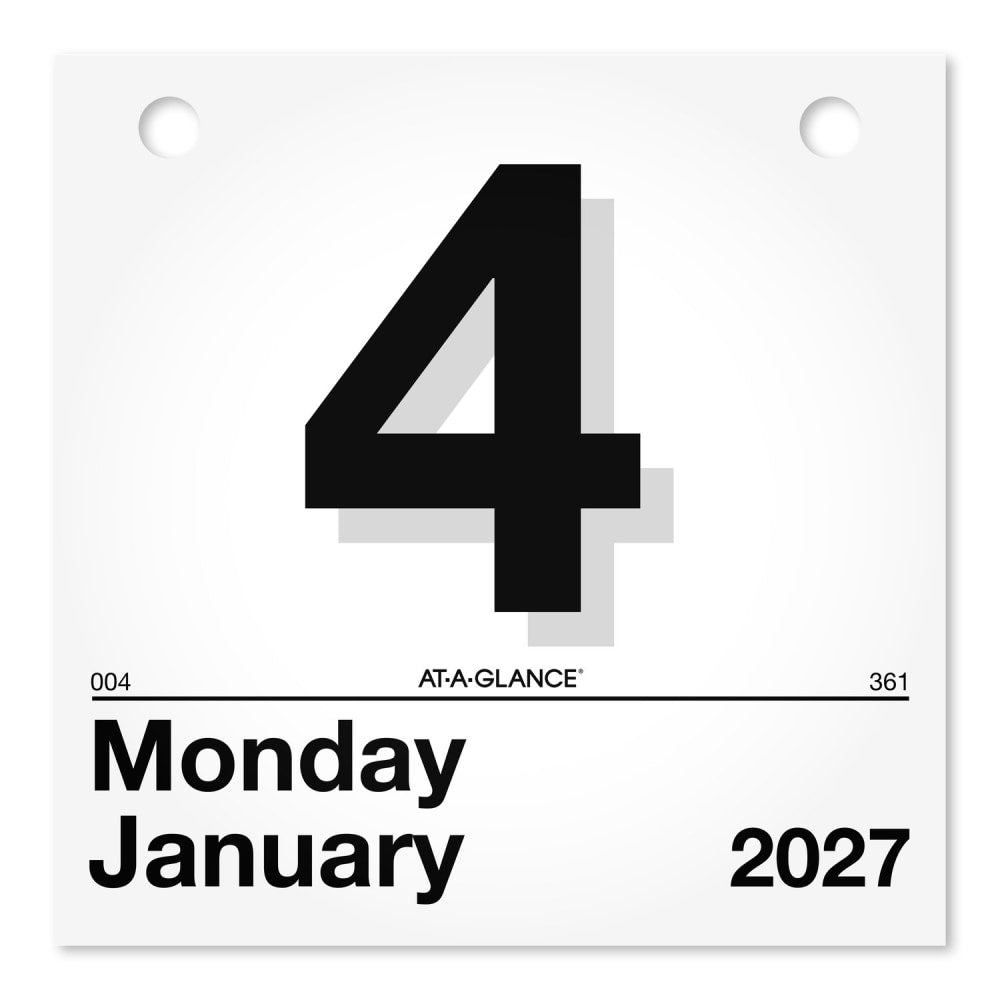 AT-A-GLANCE 2027 Today Is" Daily Wall Calendar Refill, Small, 6in x 6in