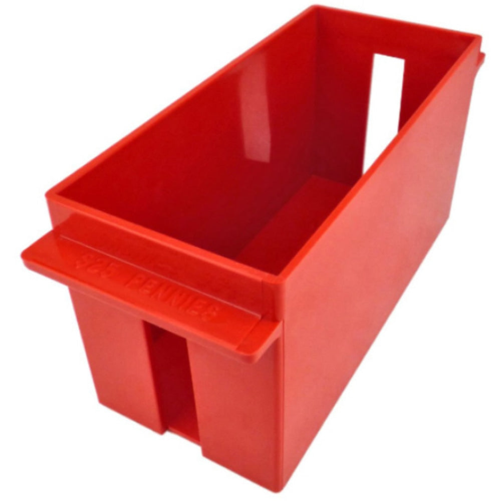 Control Group Extra-Capacity Coin Tray, Pennies, Red