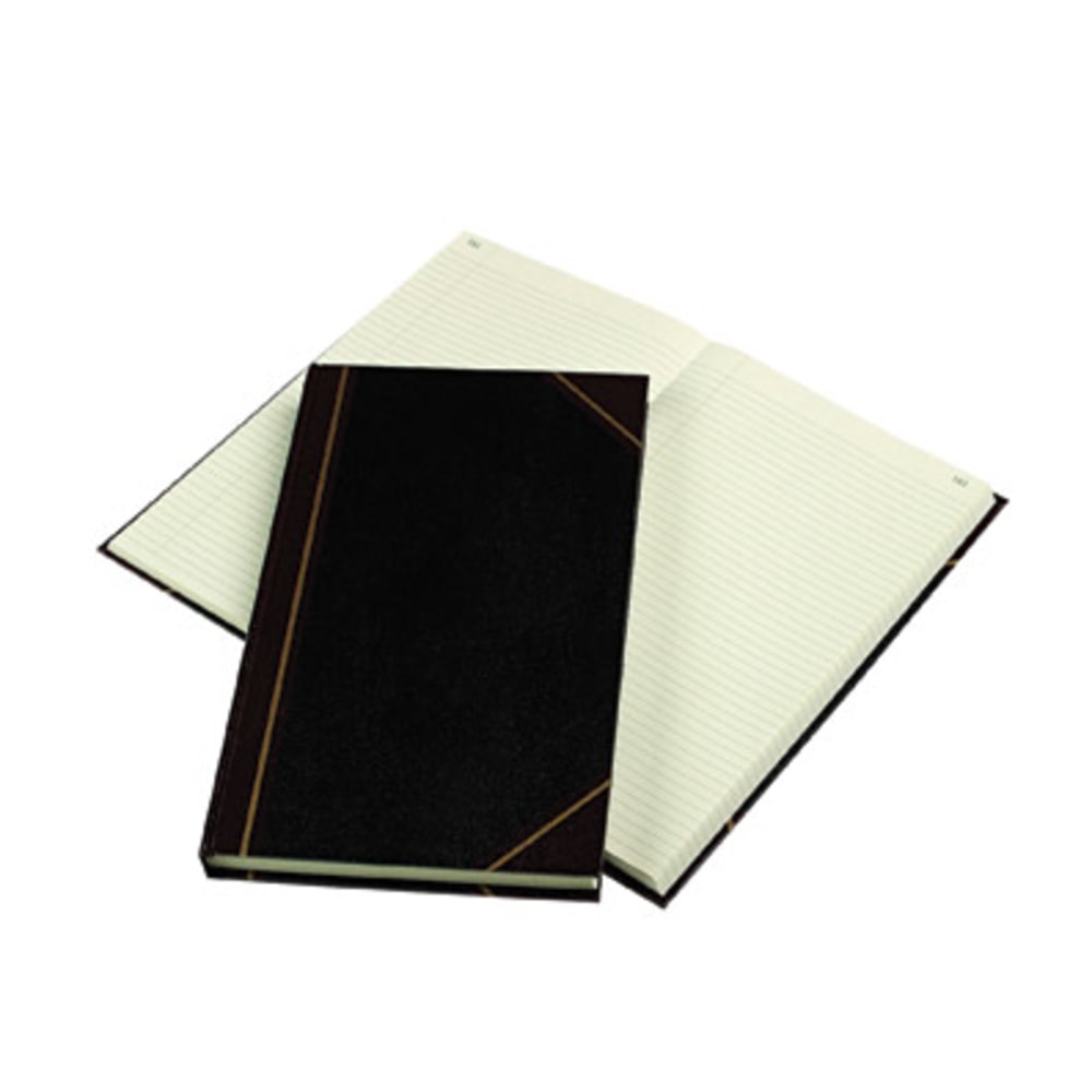 Rediform Texhide Cover Record Books with Margin - 300 Sheet(s) - Thread Sewn - 8.75inx14.25in Sheet Size - 57131