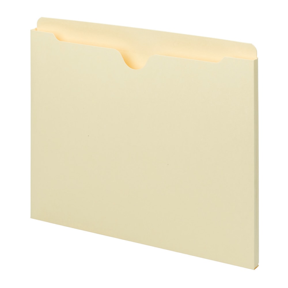 Smead Manila File Jackets, Single-Ply Tab, 9 1/2in x 11 3/4in, Pack Of 100