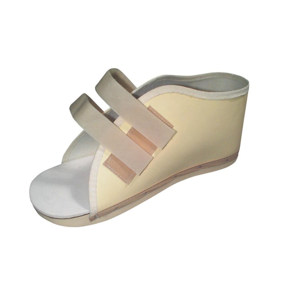 Medline Hook-And-Loop Vinyl Post-Op Shoe, Womens, Large, Beige