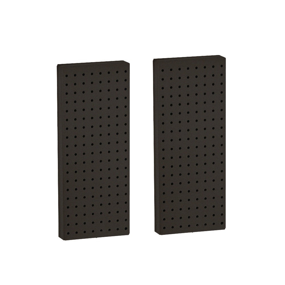 Azar Displays Pegboard Wall Panels, 20-5/8inH x 8inW x 7/8inD, Black, Pack Of 2 Panels