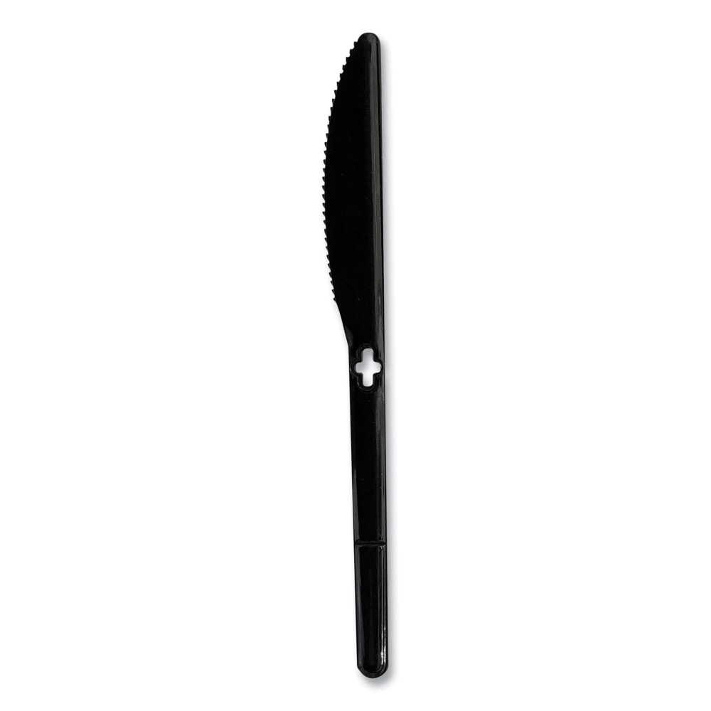 WeGo Polystyrene Knives, Black, Carton Of 1,000 Knives