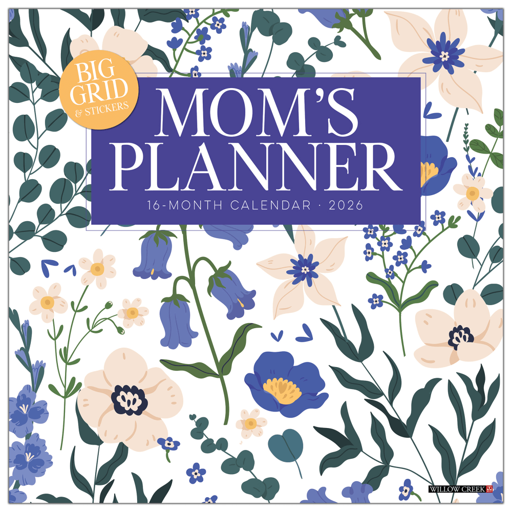 2026 Willow Creek Press Art & Design Monthly Wall Calendar, 12in x 12in, Moms Planner Calendar, January To December, 51979