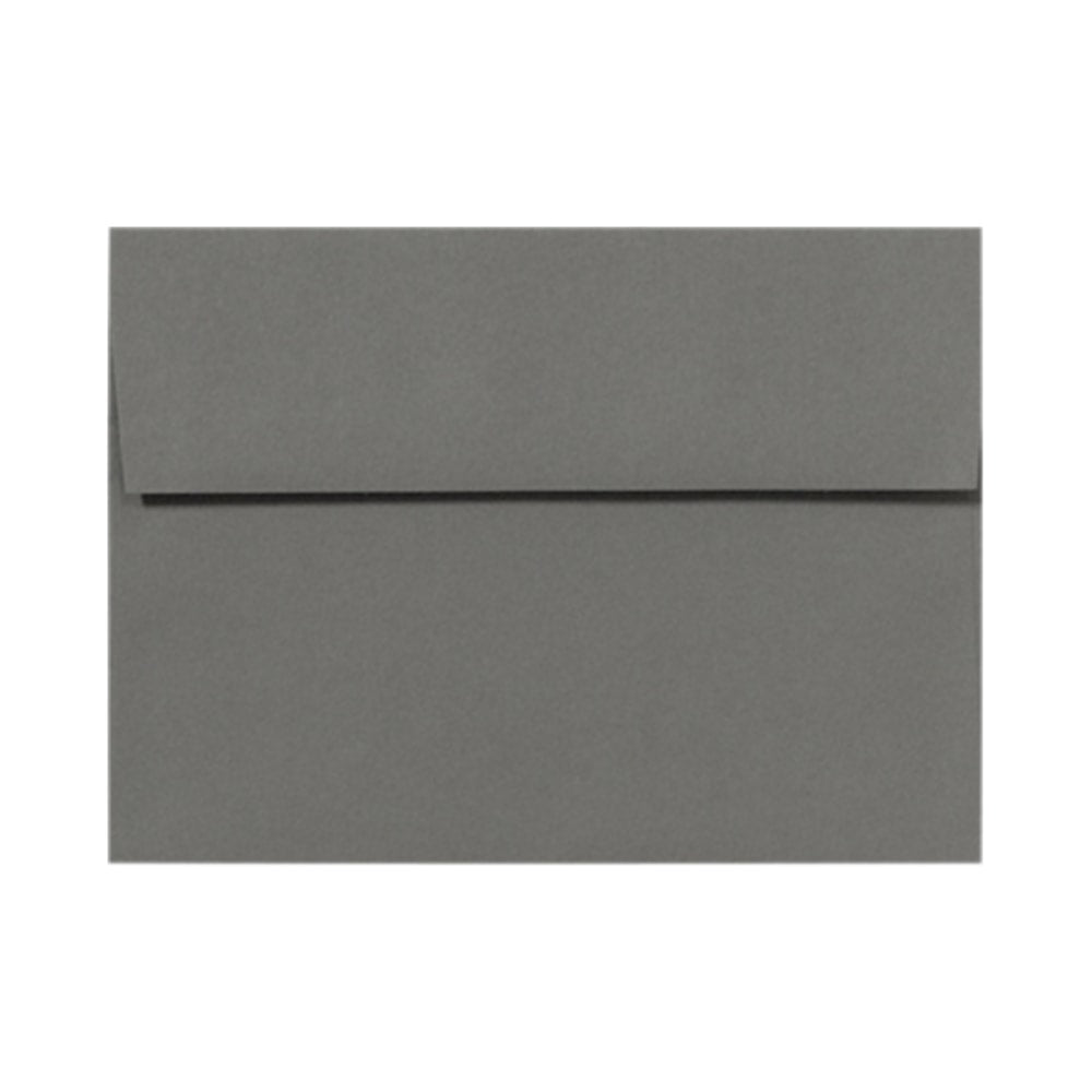 LUX Invitation Envelopes, A7, Peel & Stick Closure, Smoke Gray, Pack Of 50