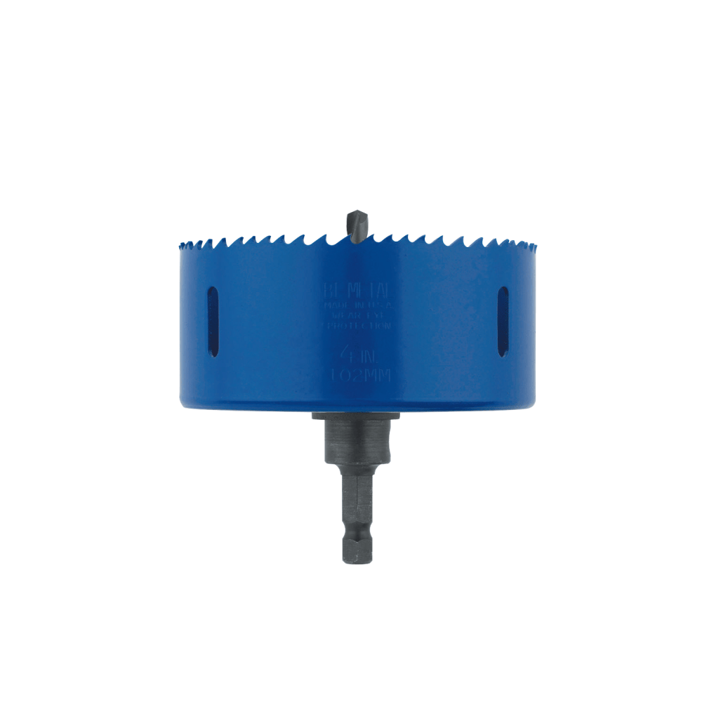 IRWIN Bi Metal Hole Saws, 4 in Dia., 2 in H x 5 1/2 in L