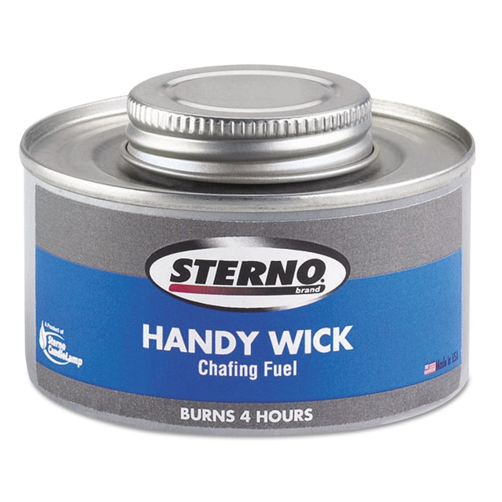 Sterno Handy Wick Chafing Fuel, 4-Hour Burn, Pack Of 24 Cans