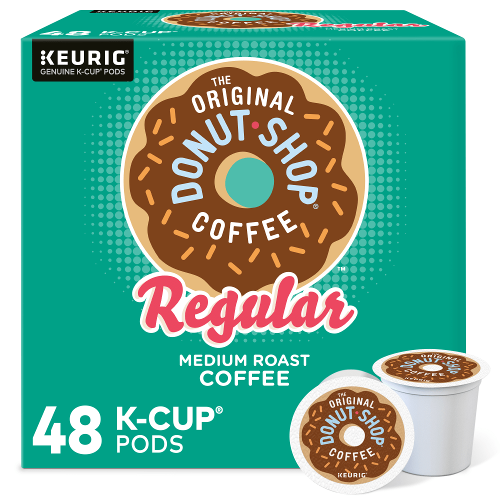 The Original Donut Shop Single-Serve Coffee K-Cup, Medium Roast, Carton Of 48