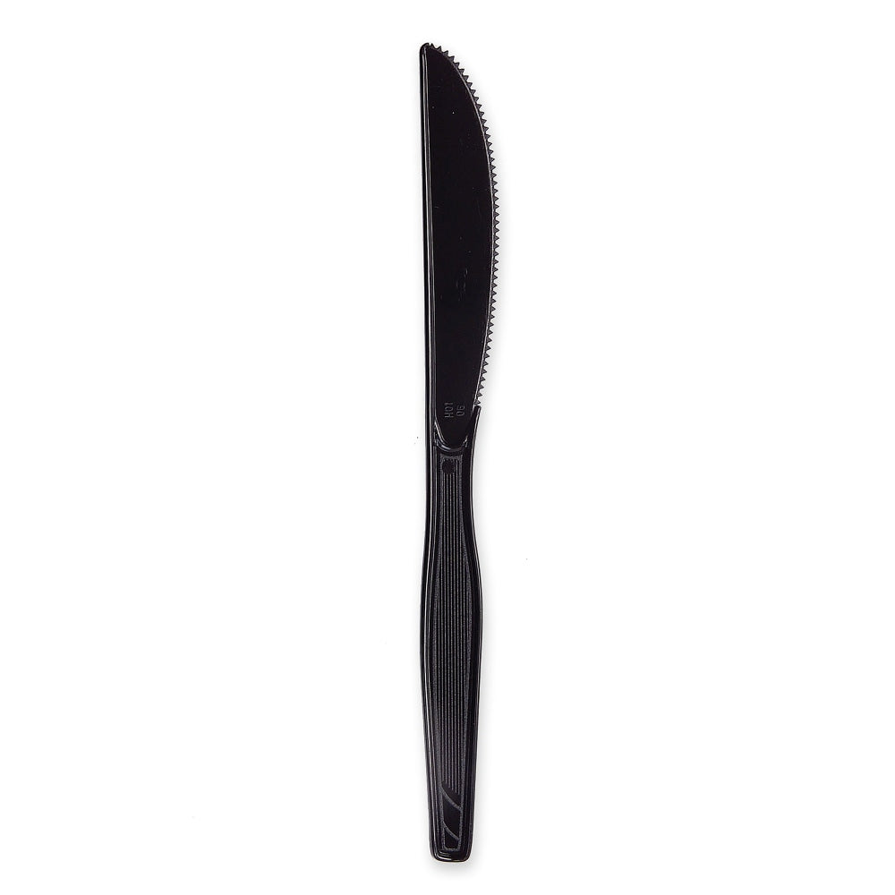 Dixie Heavy/Medium-Weight Knives, Black, Pack Of 1,000