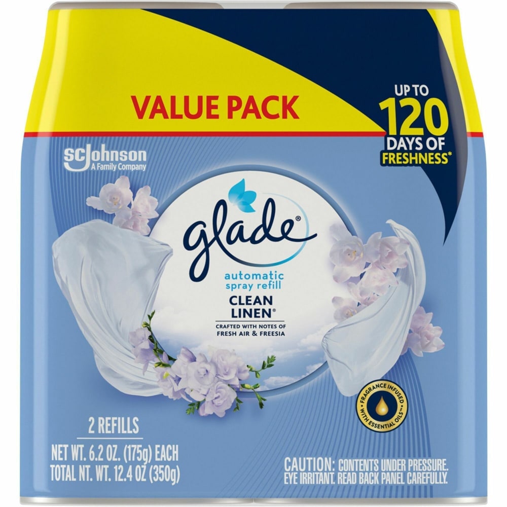 Glade Automatic Spray Refill Value Pack - 12.4 fl oz (0.4 quart) - 70 Day - Long Lasting - 2/Pack - 3 / Carton