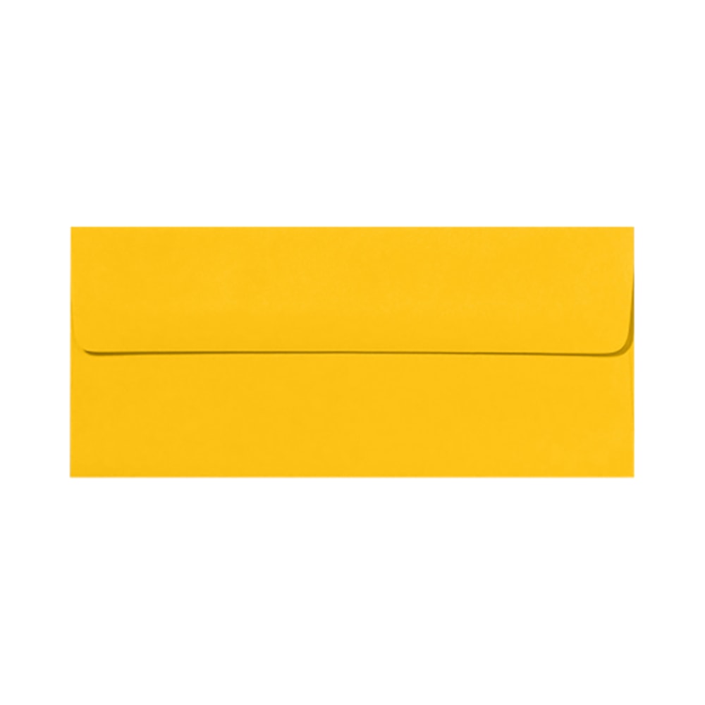 LUX #10 Envelopes, Peel & Press Closure, Sunflower Yellow, Pack Of 250
