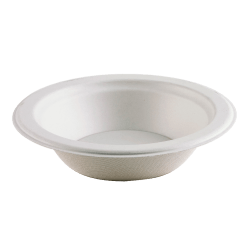 Highmark Compostable Sugarcane Paper Bowls, 12 Oz, White, Pack Of 50