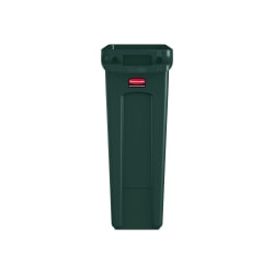 Rubbermaid Commercial Slim Jim Waste Receptacle, 23 Gallons, Green
