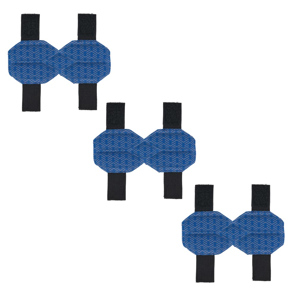 Ergodyne Chill-Its 6613 Hard Hat Cooling Ratchet Pads, Blue, Pack Of 3 Pads