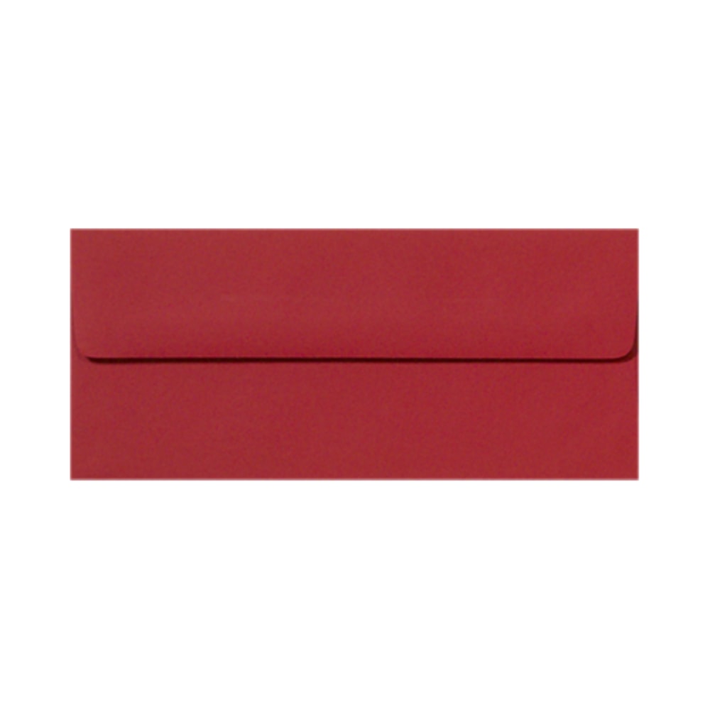 LUX #10 Envelopes, Peel & Press Closure, Ruby Red, Pack Of 500