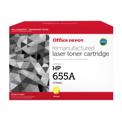 201097P - Office Depot Remanufactured Yellow Toner Cartridge Replacement For HP CF452A, OD655AY