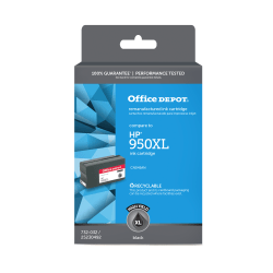Office Depot Remanufactured Black High-Yield Ink Cartridge Replacement For HP 950XL