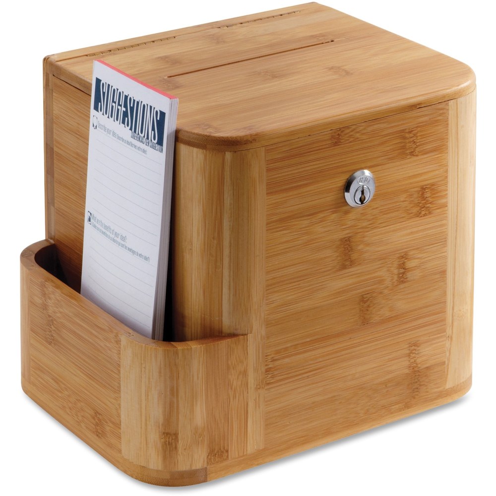 Safco Bamboo Suggestion Box, 4237NA