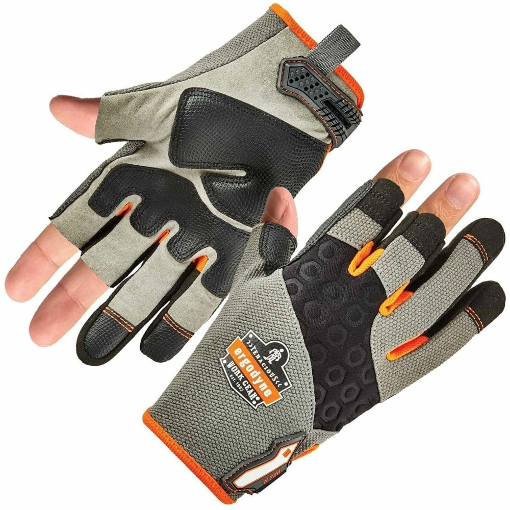 Ergodyne 720 Heavy-Duty Framing Gloves, Small Gray