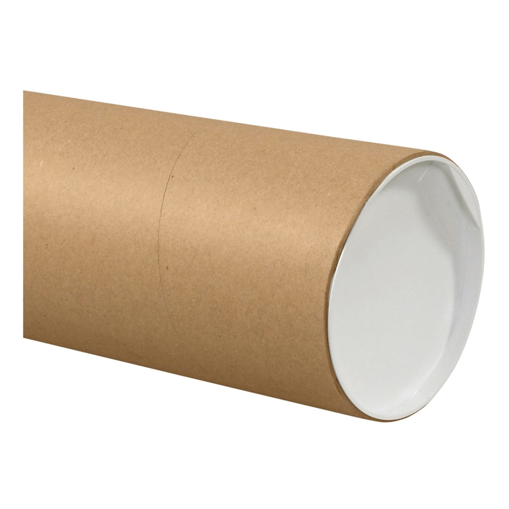 Partners Brand Jumbo Mailing Tubes, 6in x 48in, Kraft, Case Of 10 Tubes