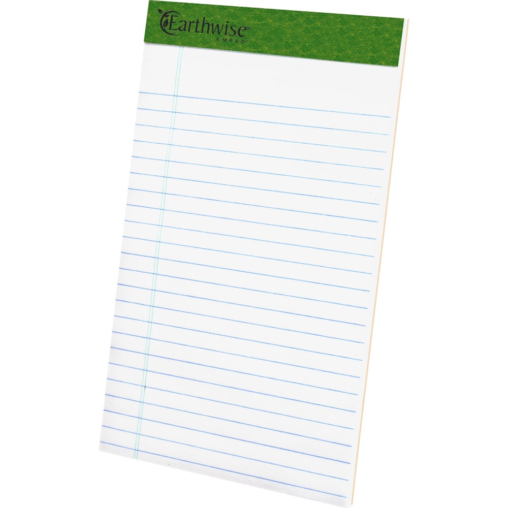 TOPS Perforated Jr. Legal Rule Pads, 5in x 8in, Legal Rule, 50 Sheets Per Pad, White, Pack Of 12