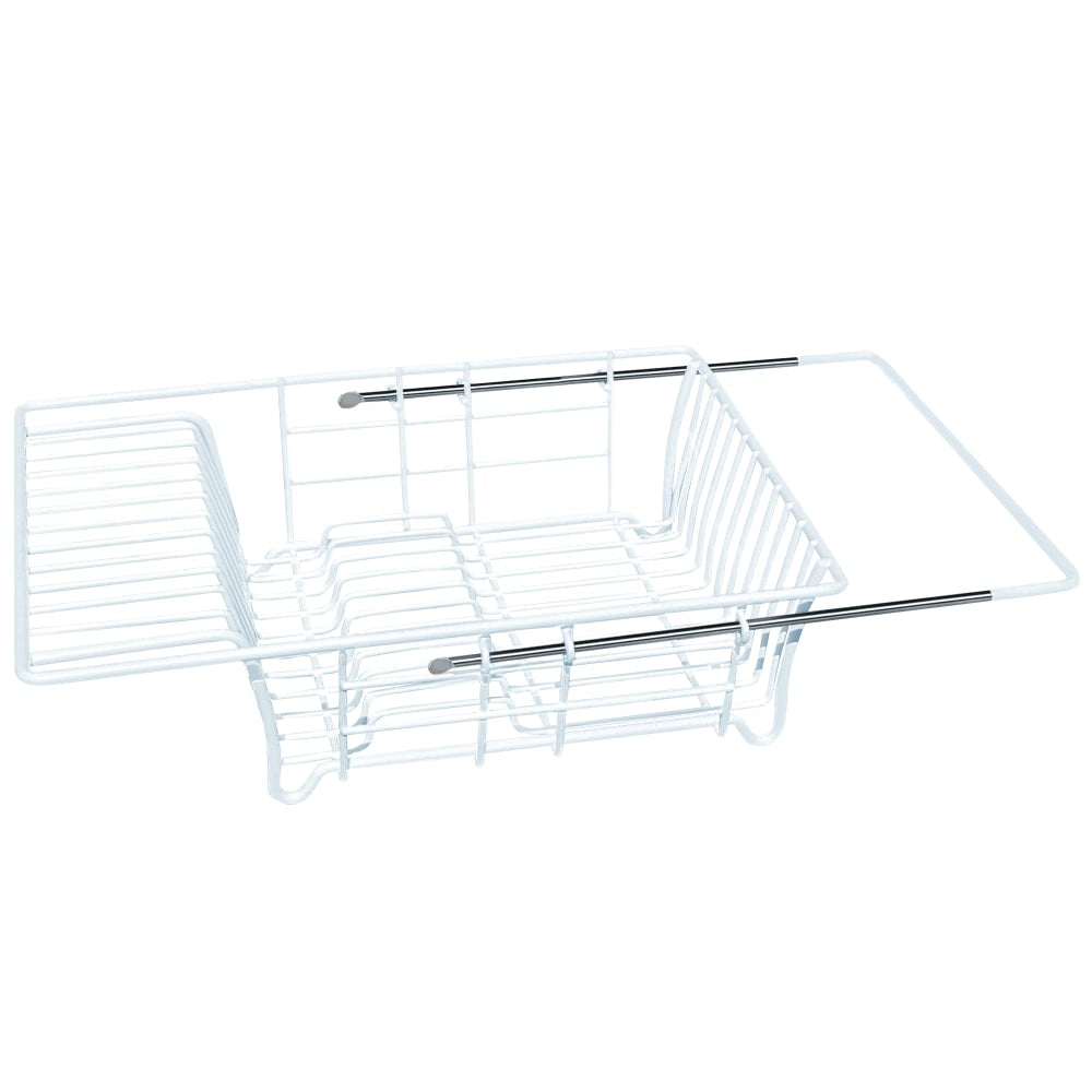 Better Houseware Adjustable Over-the-Sink Dish Drainer, 5inH x 11-1/2inW x 16-1/2inD, White
