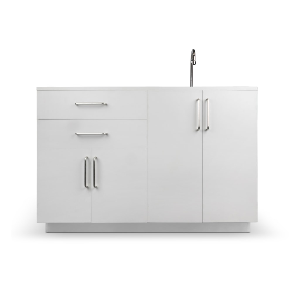 Alpine VivaComfort 48inW Base Cabinet With Right Sink, Gray