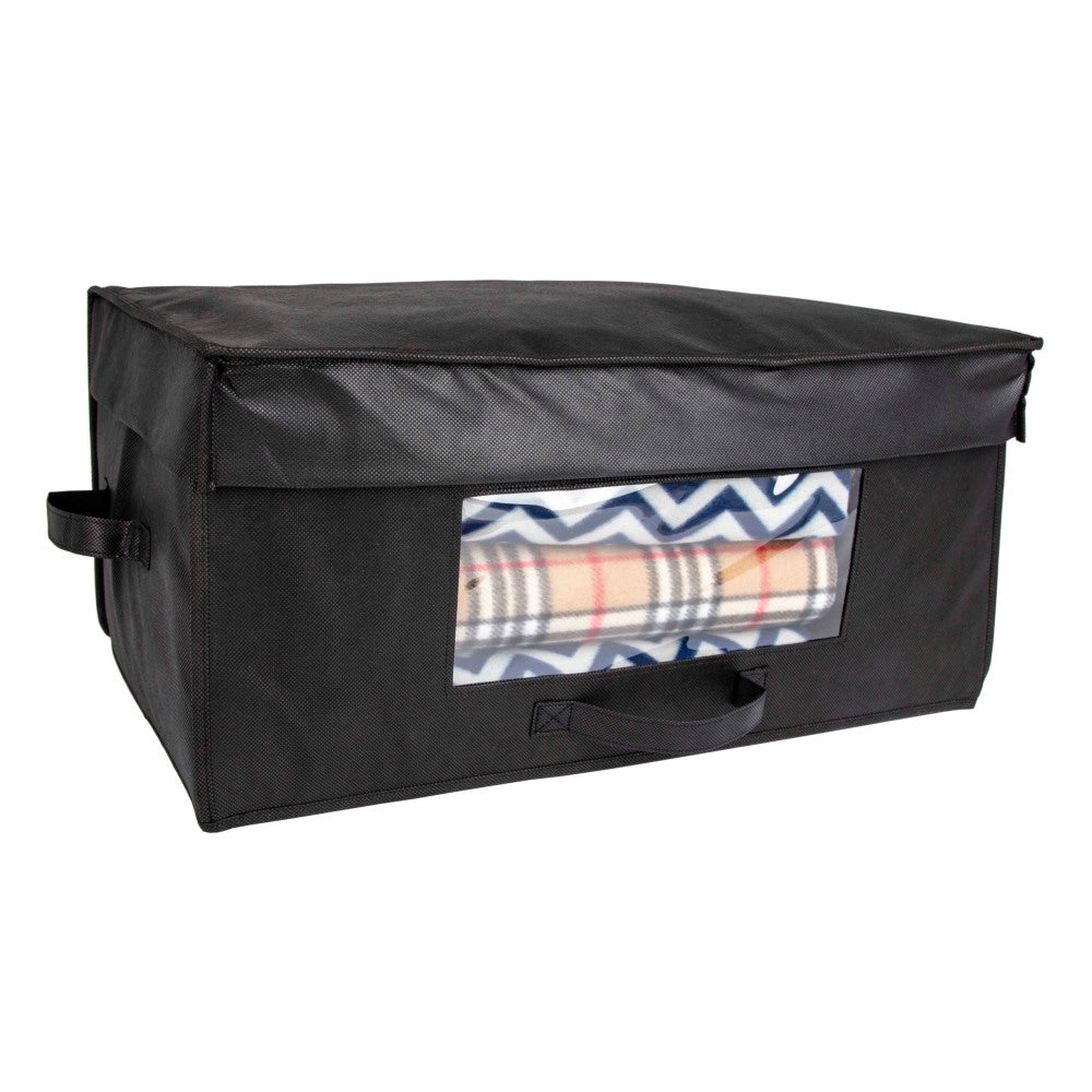 Hospitality 1 Source Blanket Boxes, 24inL x 15inW x 11inH, Black, Pack Of 20 Boxes