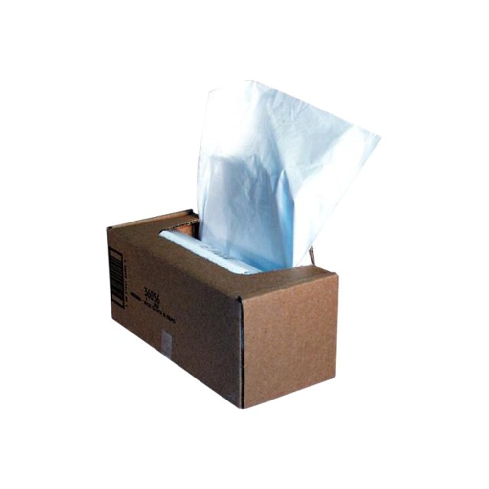 Fellowes Powershred Waste Bags, White, Carton Of 50 Bags