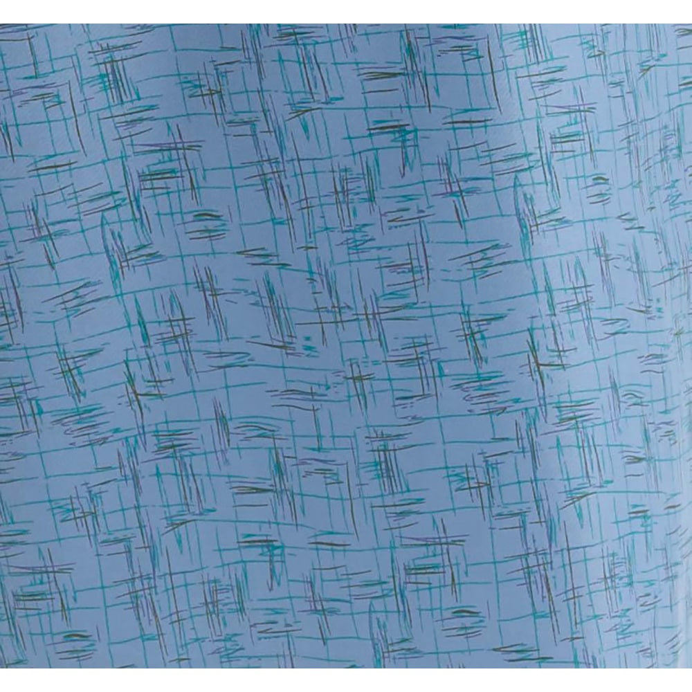 Medline Angle Back And Tie-Side Print Gowns, 3 1/2in In-Sleeve, Cascade Blue, Pack Of 12