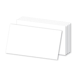 Office Depot Brand Blank Index Cards, 3in x 5in, White, Pack Of 500
