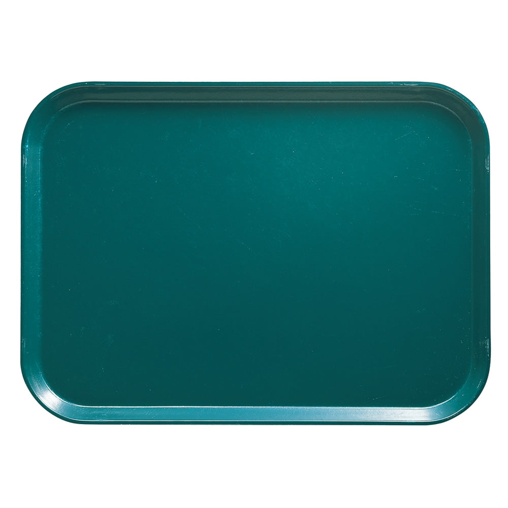 Cambro Camtray Rectangular Serving Trays, 14in x 18in, Teal, Pack Of 12 Trays