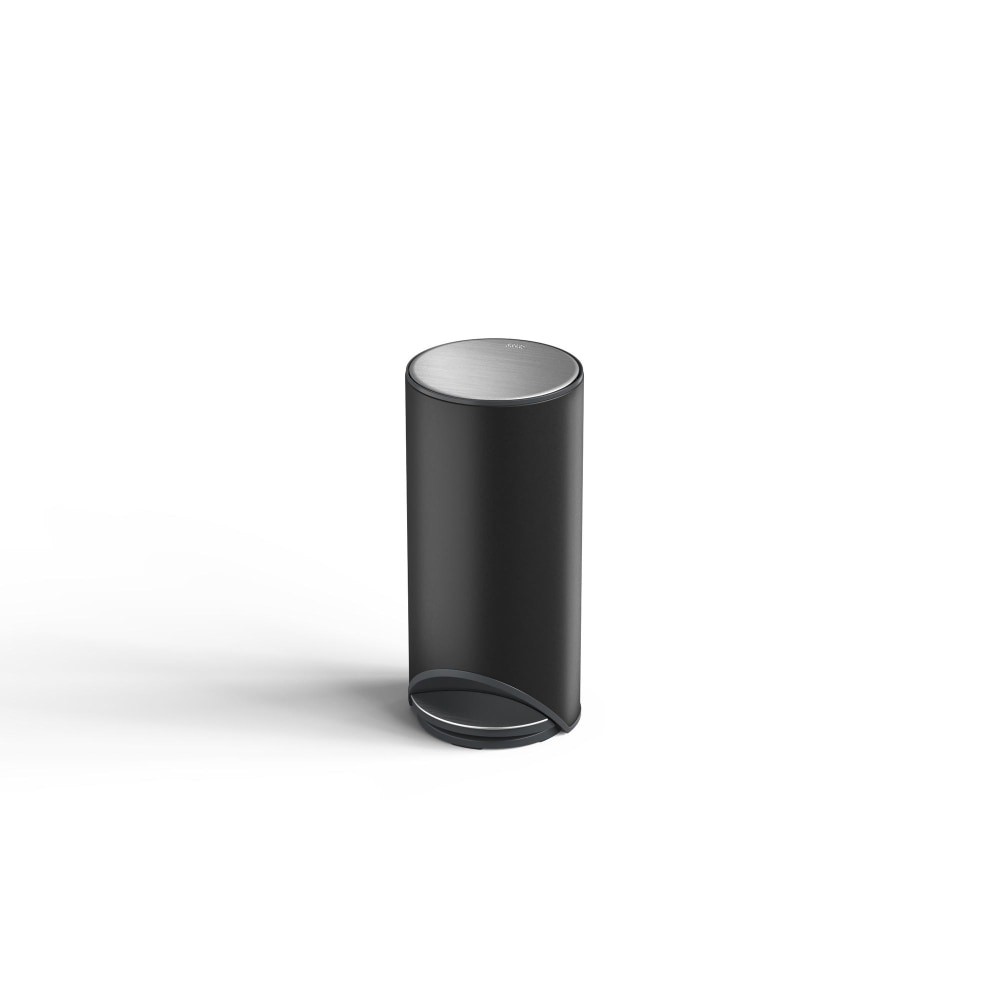 Joseph Joseph 30-Liter Step Pedal Trash Can, 28-1/4inH x 13-1/4inW x 13-7/16inD, Black