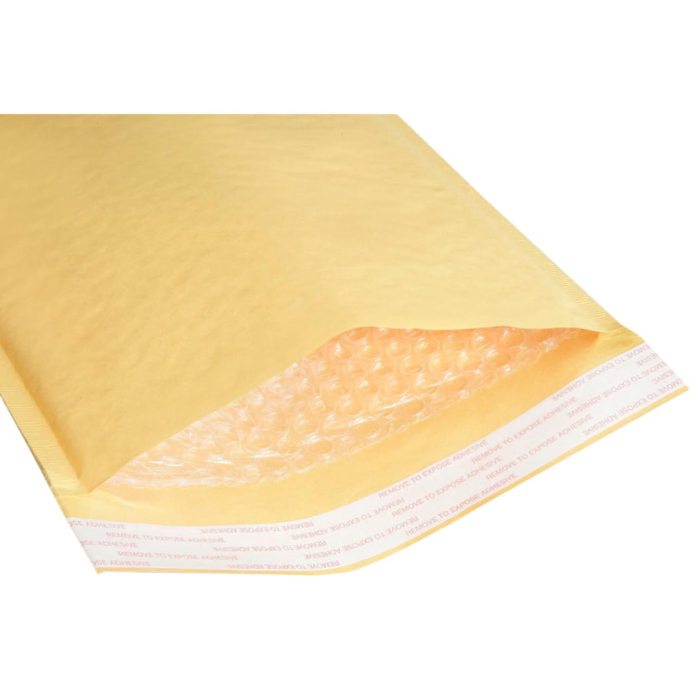 SKILCRAFT Kraft Lightweight Cushioned Mailers, 14 1/4in x 20in, Kraft, Pack Of 50 (AbilityOne 8105-00-117-9886)