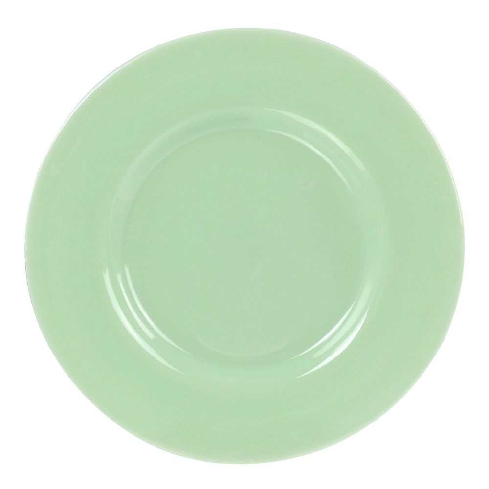 Martha Stewart Glass Serving Platter, 1inH x 13inW x 13inD, Jade Green