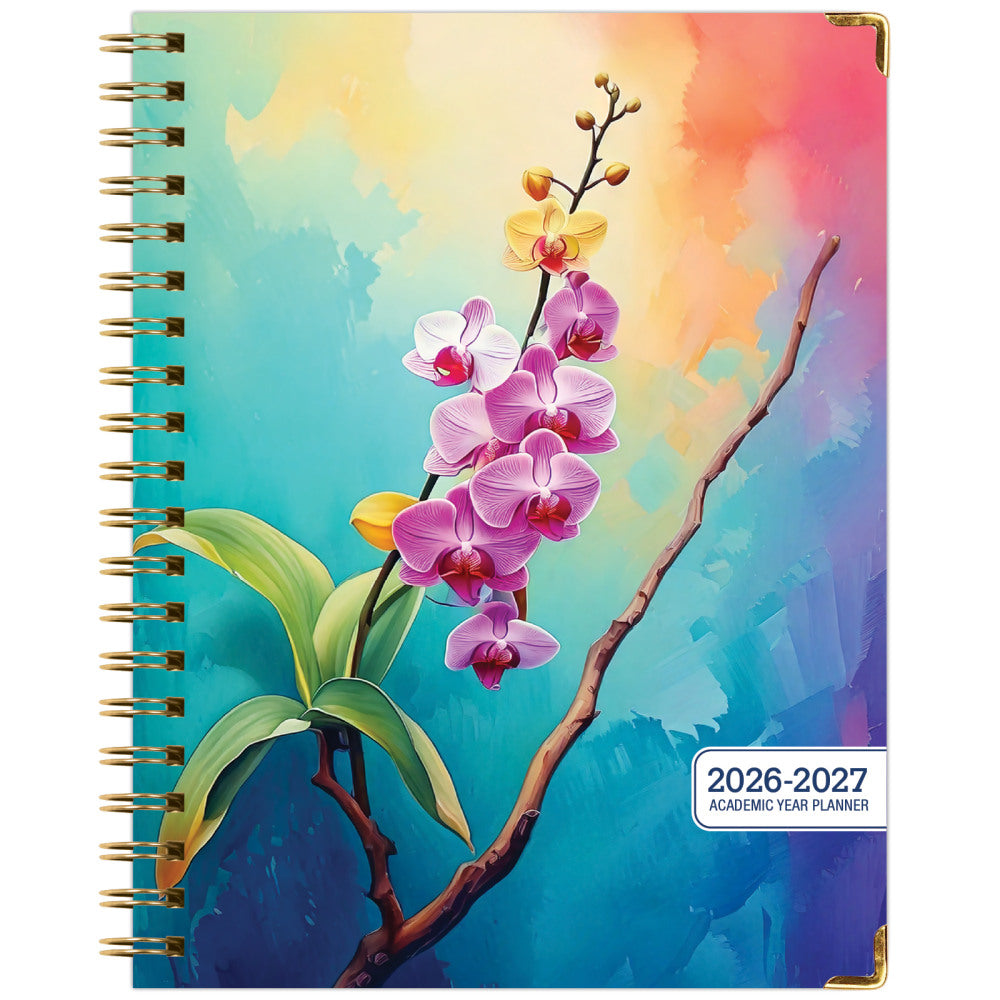 2026-2027 Excello Brands 14-Month Academic Year Hardcover Weekly/Monthly Fashion Planner, 8-1/2in x 11in, Orchid, May To June, Total Qty 1