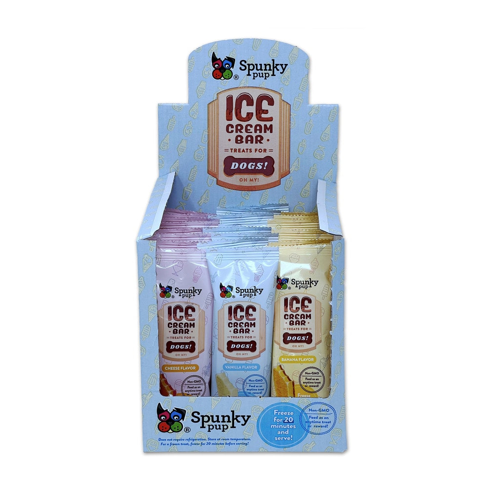 Spunky Pup Ice Cream For Dogs, 1.76 Oz, Pack Of 24 Treat Bars