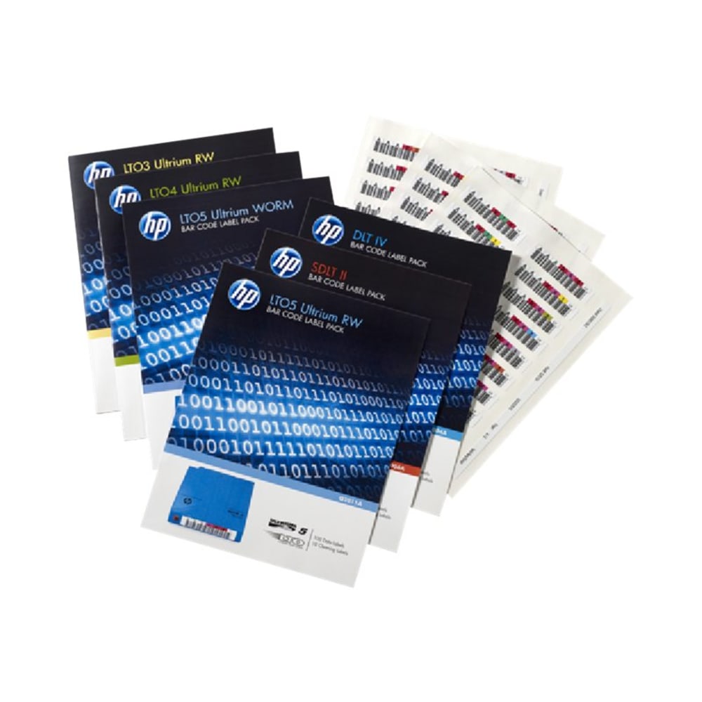 HP LTO-6 Ultrium RW Bar Code Label, QR5271, Pack