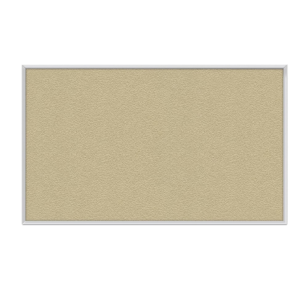 Ghent Aluminum Frame Vinyl Bulletin Board, 24in x 24in, Caramel, Satin Frame