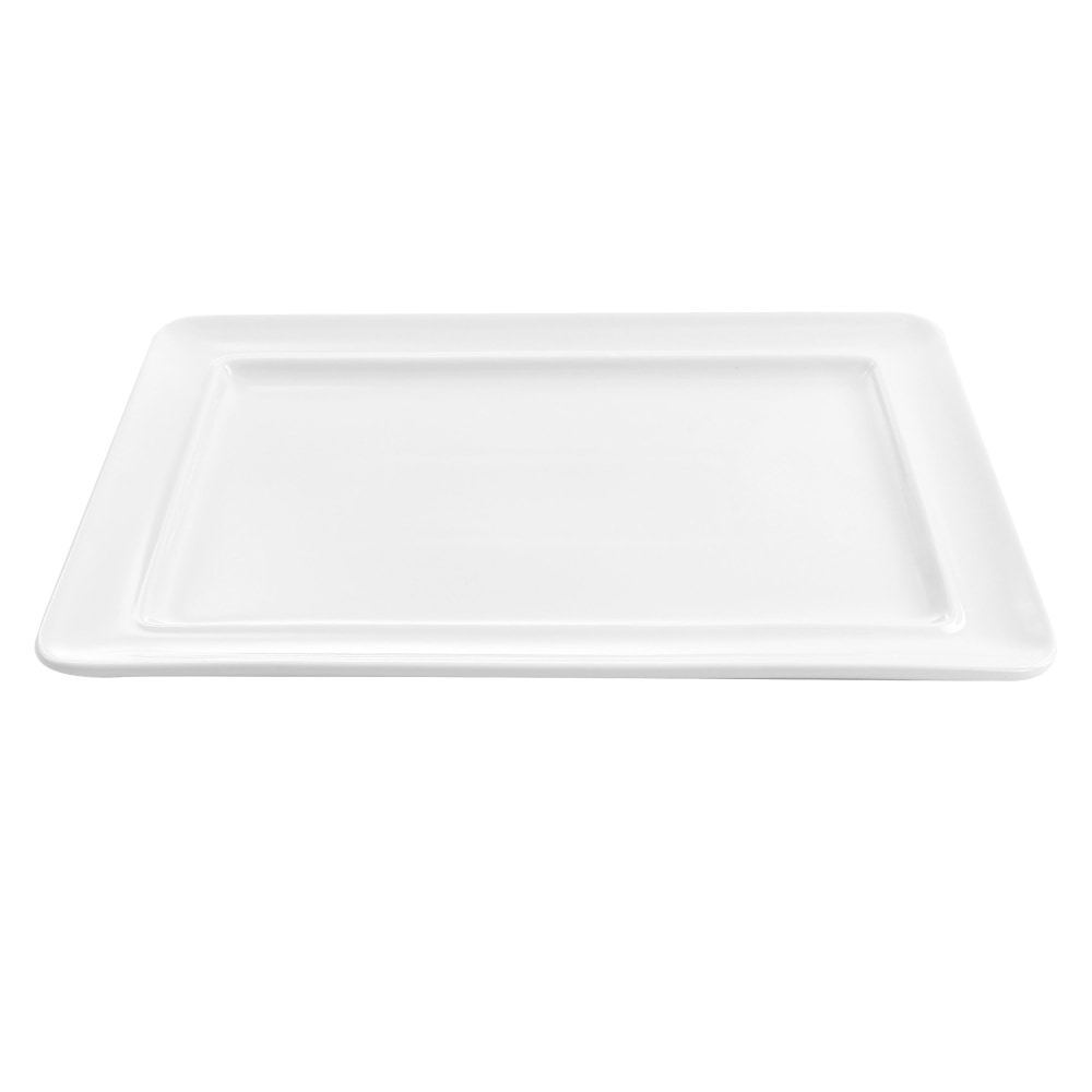 Martha Stewart Fine Ceramic Serving Platter, 14in x 10in, White