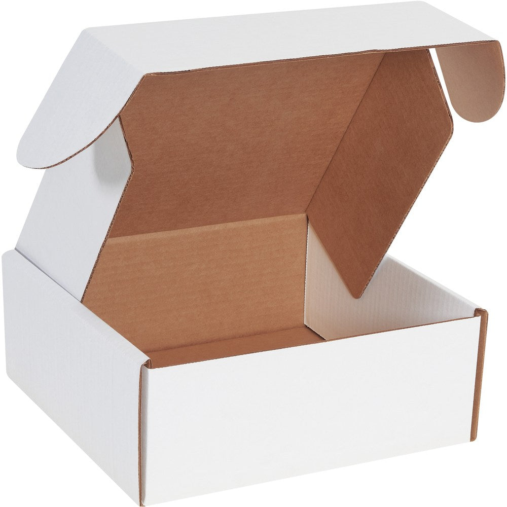 Partners Brand Deluxe Literature Mailers, 10in x 10in x 4in, White, Pack Of 50