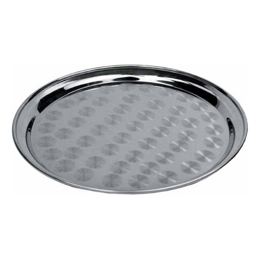 Winco Stainless Steel Round Serving Tray, 16in