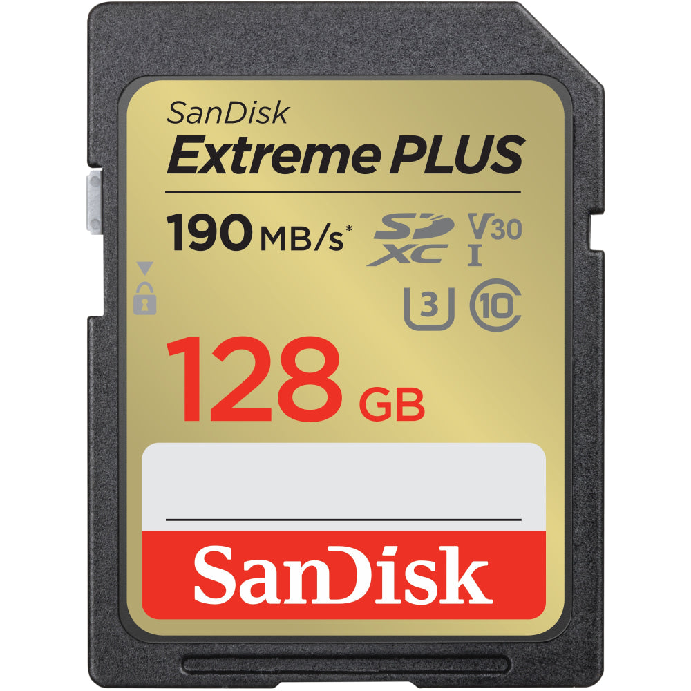 SanDisk Extreme PLUS SDXC UHS-I card, 128GB