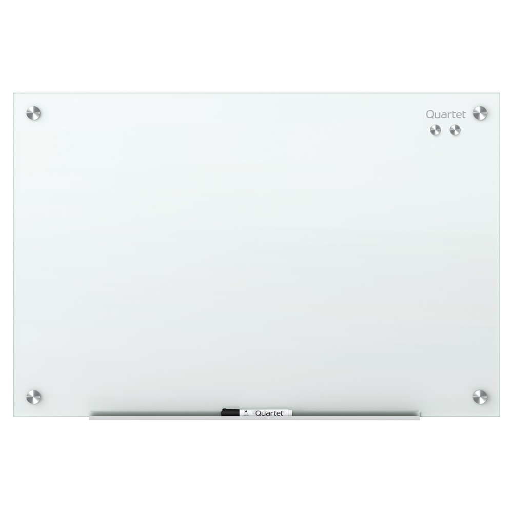Quartet Infinity Magnetic Glass Unframed Dry-Erase Whiteboard, 96in x 48in, White