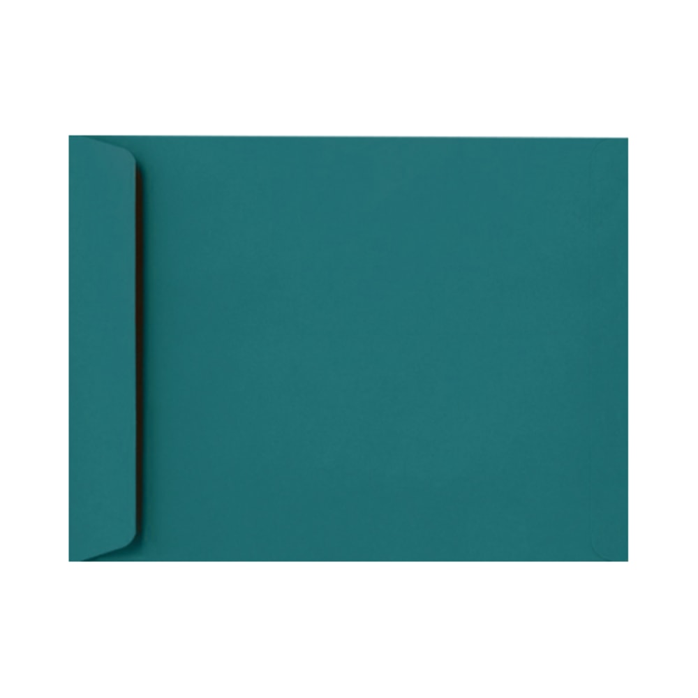 LUX Open-End 9in x 12in Envelopes, Peel & Press Closure, Teal, Pack Of 50