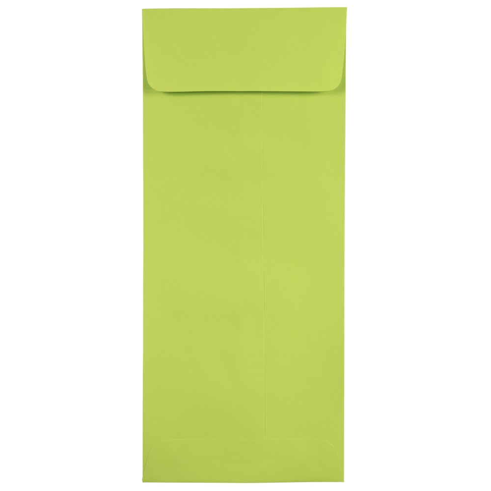 JAM PAPER #12 Policy Business Colored Envelopes, 4 3/4 x 11, Ultra Lime Green, 25/Pack