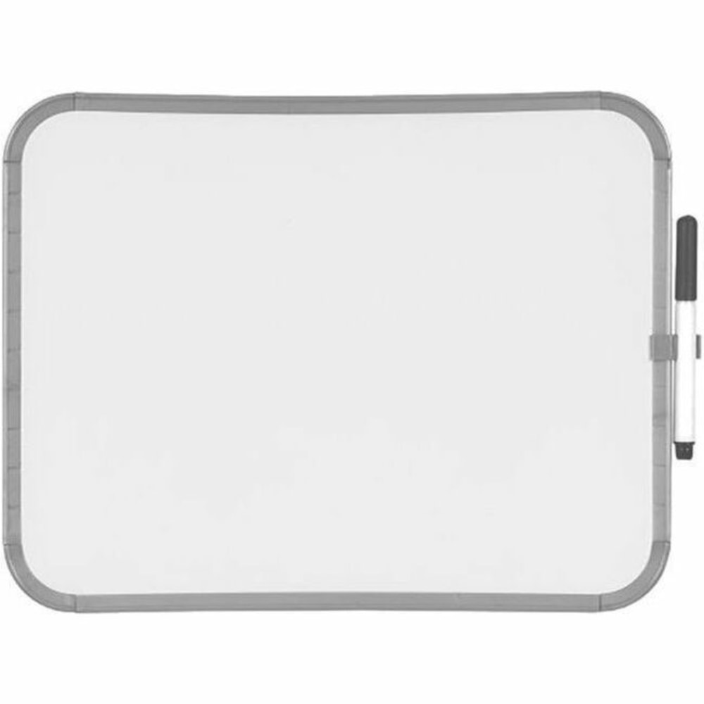 MasterVision Dry-Erase Lap Board, 11in x 14in, White Lacquered Steel Surface, Plastic Frame
