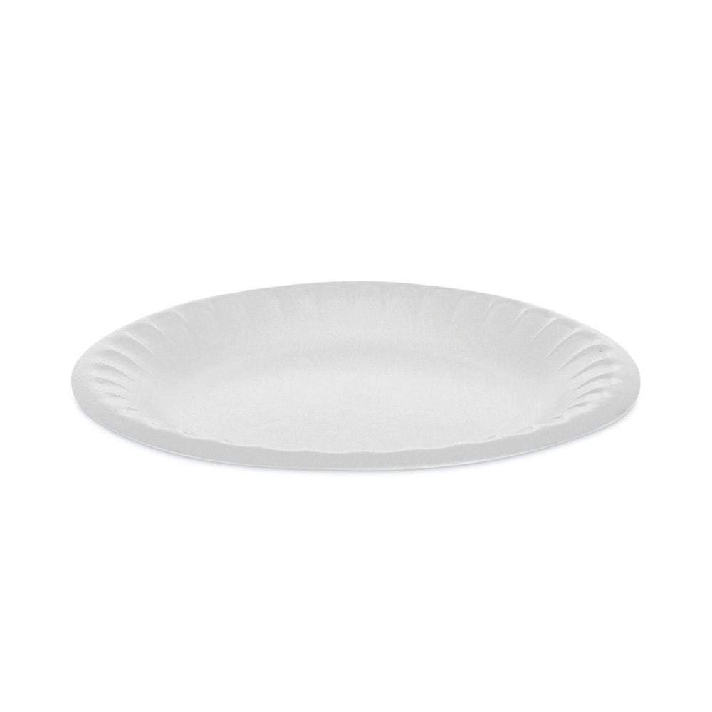 Pactiv Evergreen Placesetter Satin Non-Laminated Foam Dinnerware, Plate, 6in, White, Carton Of 1,000 Plates