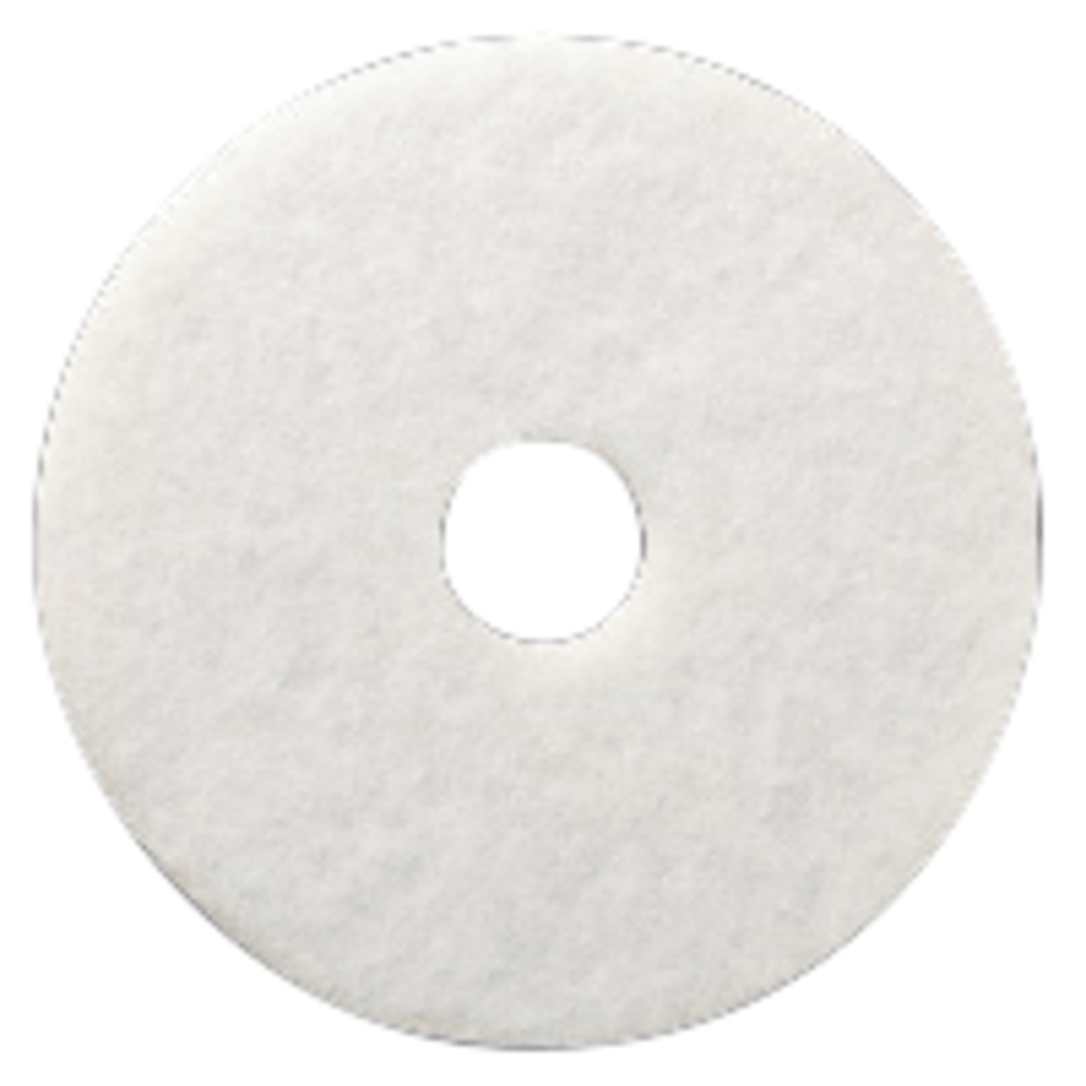 Niagara 4100N Polishing Pads, 12in, White, Case Of 5