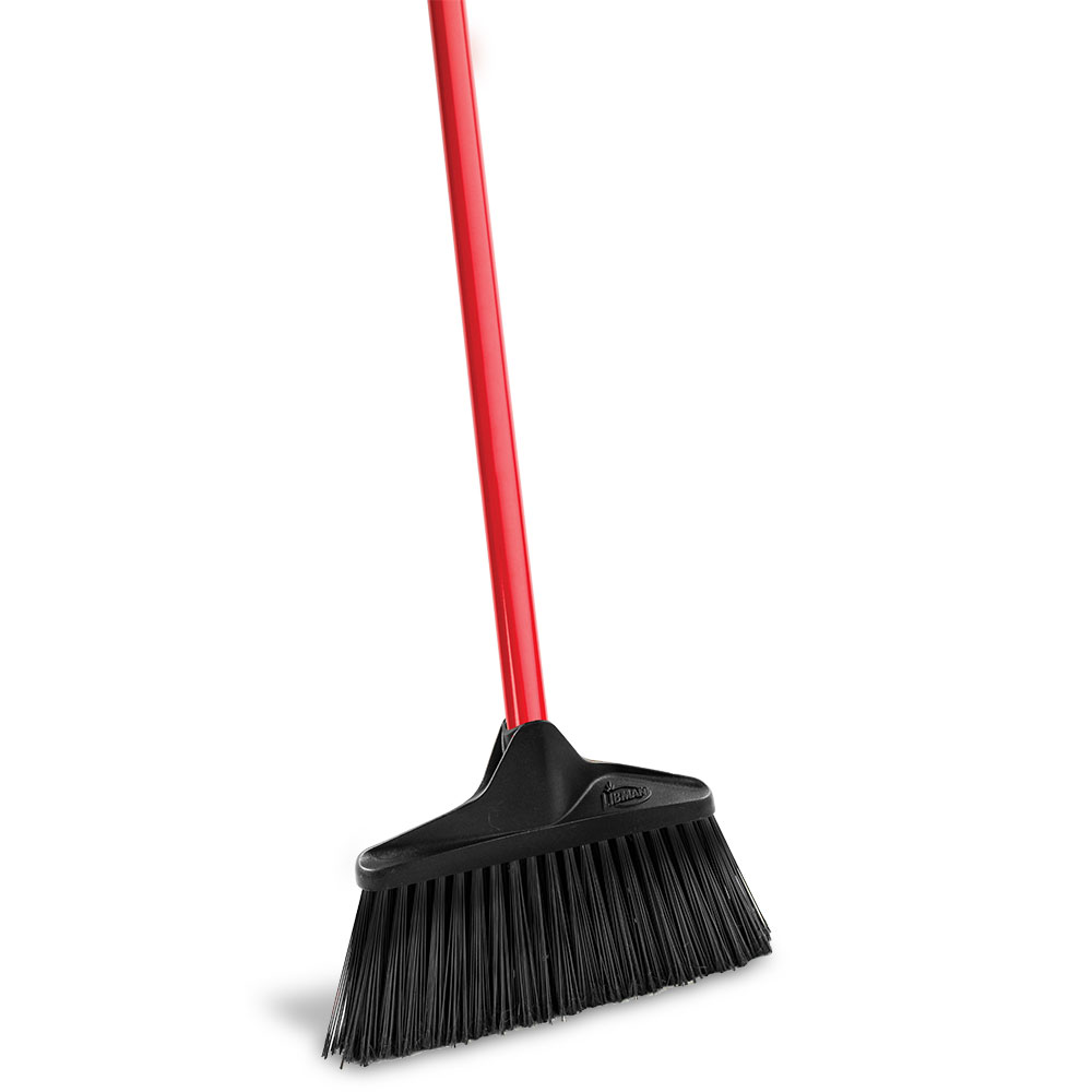 Libman Commercial Steel Lobby Brooms, 10in, Set Of 6 Brooms